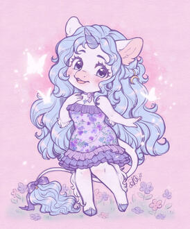 pastel rose bunny